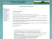 Tablet Screenshot of golfnuggets.com